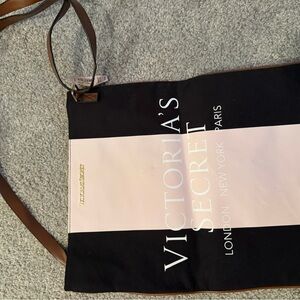 Victoria's Secret Black and Light Pink Tote